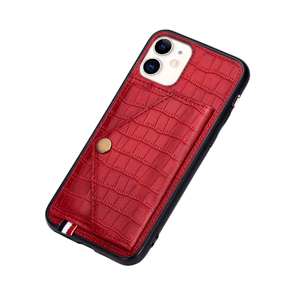 Elegant Smidigt Skal med Kortfack - iPhone 11 Blå