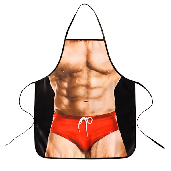 Muscle Man Pattern Köksförkläde, kreativt, sexigt, som present till man eller pojkvän