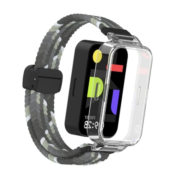 Redmi Band 3/9 Active armbånd i nylon med magnetspænde Grå Grey