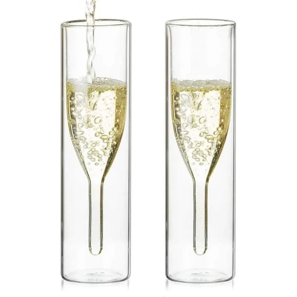 Champagneglas - Borosilikatglas - Set om 4 - 115 ml