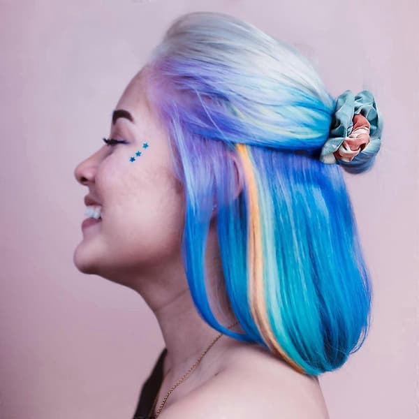Elastiske hårbånd til piger, hvide scrunchies til batikfarvning, hårelastikker, DIY-hårscrunchies, bløde elastikker, hårtilbehør Multicolor