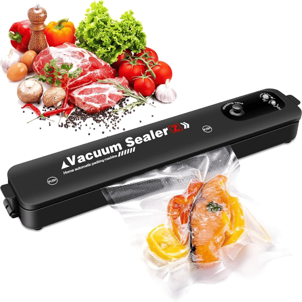 Vakuumförpackningsmaskin för mat Vakuumförseglare + 10 påsar