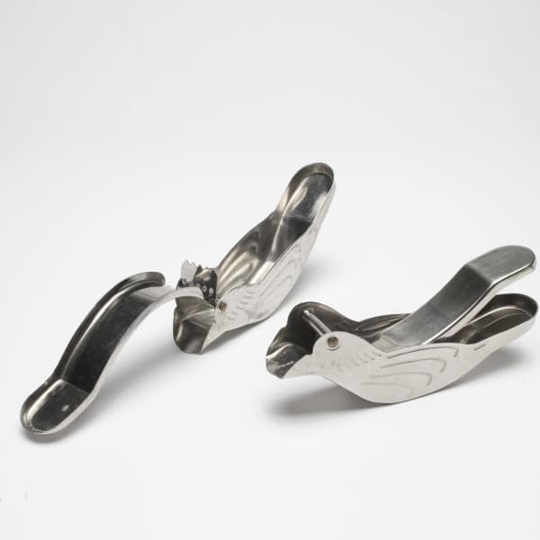 Sitronpresse i rustfritt stål, ergonomisk sitronpresse med helletut, 5 stk 5pcs