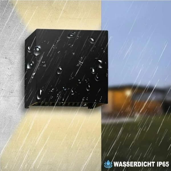 10W Waterproof LED Outdoor Wall Light, Adjustable Beam Angle, IP65 Protection Class (10W, Warm White Light)
