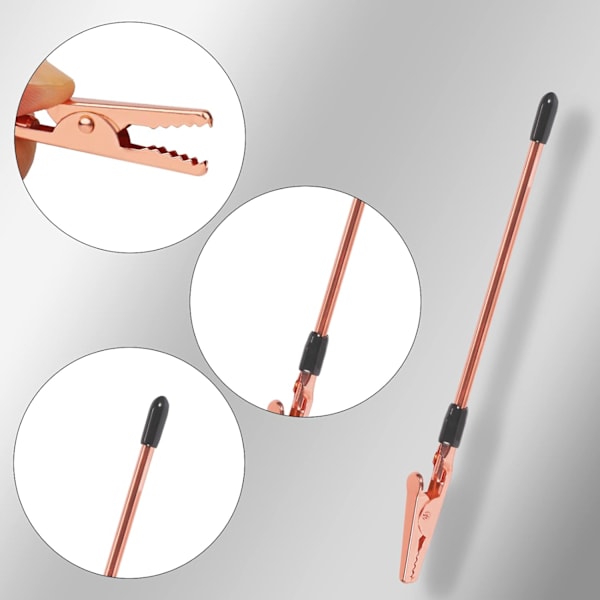 2 st armbandshjälp armbandsklämmor fixeringsverktyg assistent stretchinställningsverktyg (roséguld)
