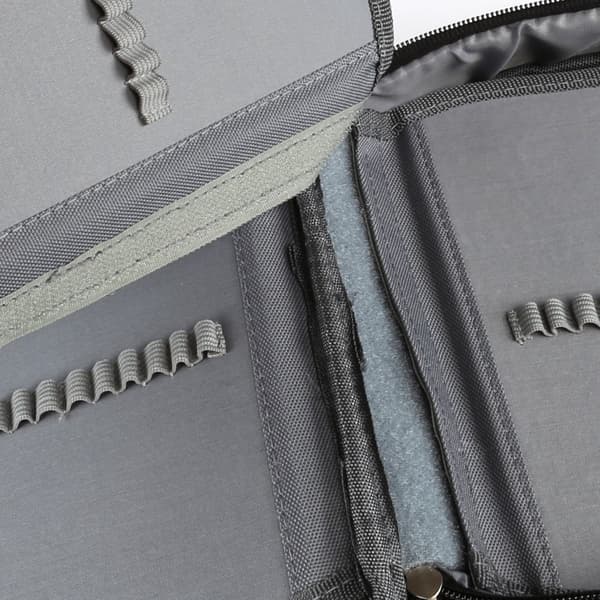 Travel-Friendly Organizer for Office Supplies, Double Layer Padded Case with Zipper for Easy Access to 72 Compartments, Practical Design For