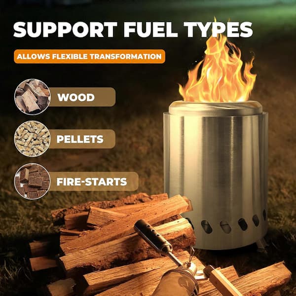 50% Rabatt - Solo Stove Mesa Bordseldstad med Ställ | Rökfri Mini Eldstad för Utomhusbruk