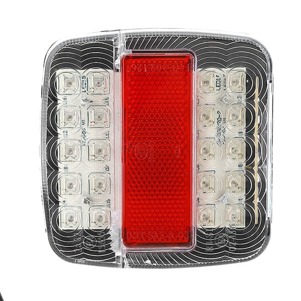 2 stk. 12V 20LEDs Bil Lastbil Trailer Baglygte Indikator Stop Bremselys Blinklys