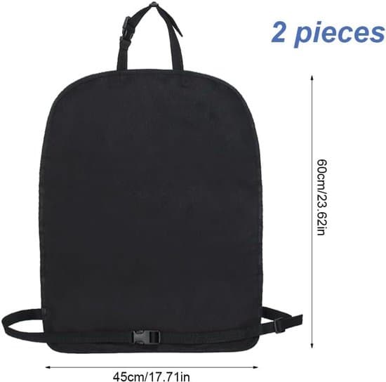 Premium bilseterygger – sett med 2 – bilsetebeskyttelse for barn – baksetebeskytter – ryddig sete – ryggstøttebeskyttelse – 66 x 44 cm