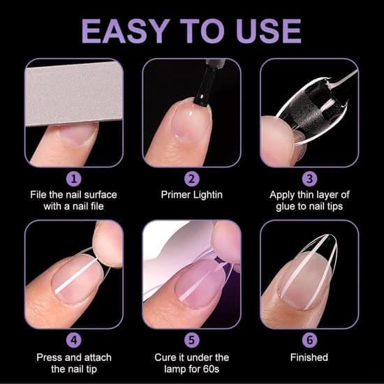 600 Mandelformede Negletips - Bløde Gel Tips til Negleforlængelser - 12 Størrelser Akryl Tips til Salon- og Hjemmebrug - DIY Manicure Sæt