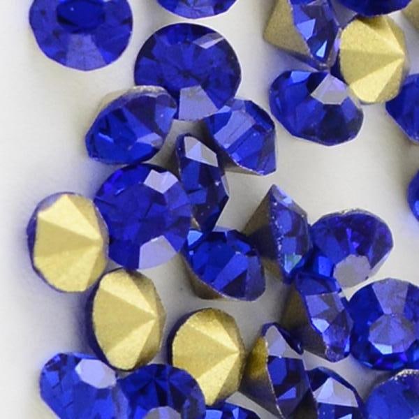 50 Koniska Swarovski kristaller för inlägg Ø 6 mm Capri Blå 4 Capri blå 4 Capri blå