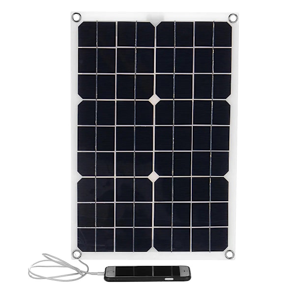 20W 18V Bärbar Solcellsladdare - Monokristallin - Dubbel USB, DC för Bil, Husbil, etc…