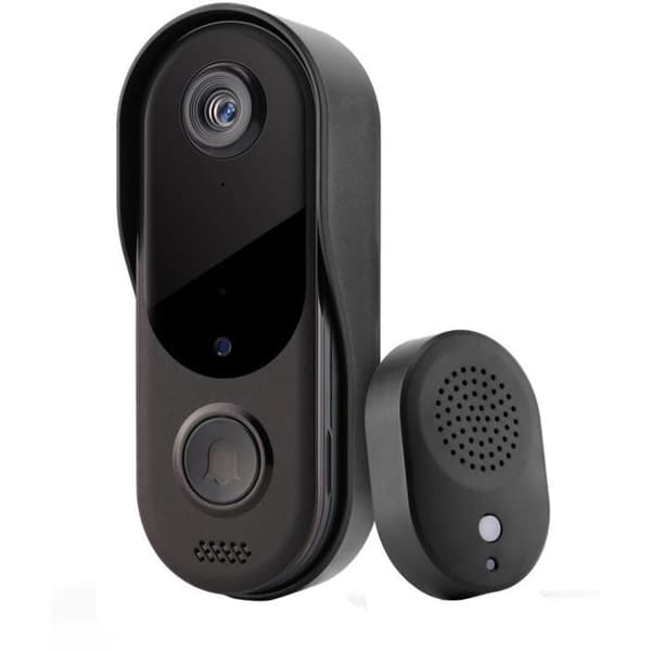 Trådløs dørklokke med kamera - JORMFTTE - 1080P - WiFi - Nattsyn - PIR-deteksjon