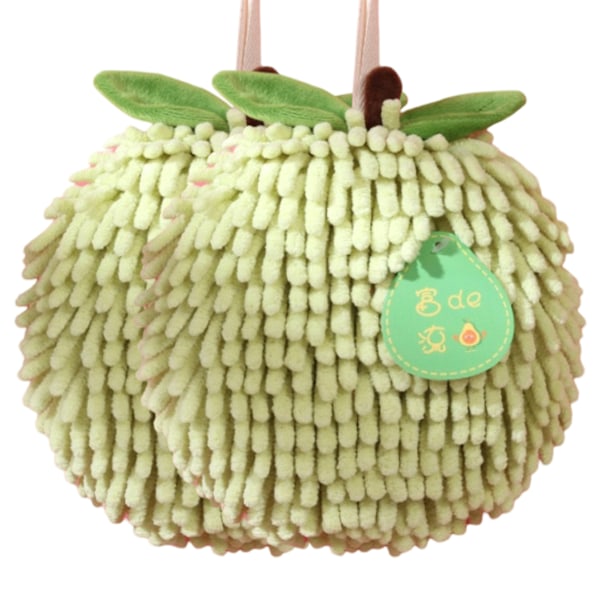 Mjuka Bollhanddukar, Mjukt Absorberande Chenille Bollhandduk, Snabbtorkande Handduk, Två Hängande Handdukar för Badrum & Kök, Söt Dekorativ Style 3