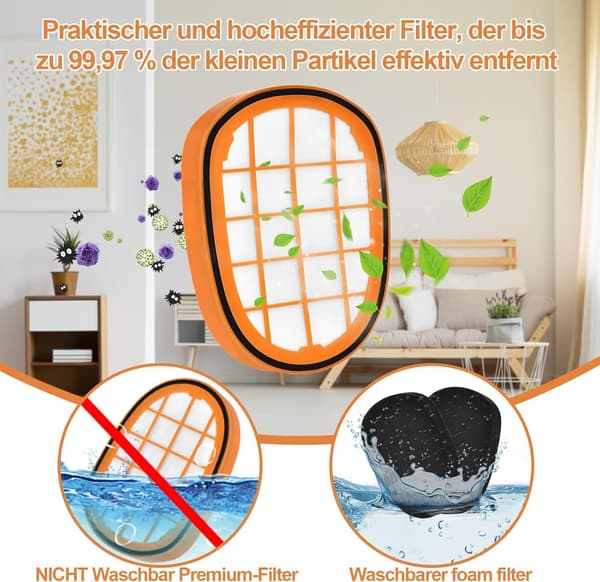 Erstatningsfiltre for Philips SpeedPro Max støvsuger