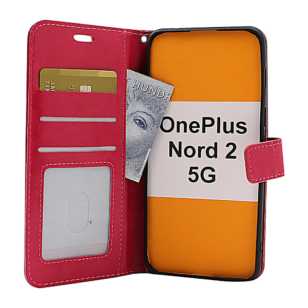 Crazy Horse Wallet OnePlus Nord 2 5G Turkos Turkos