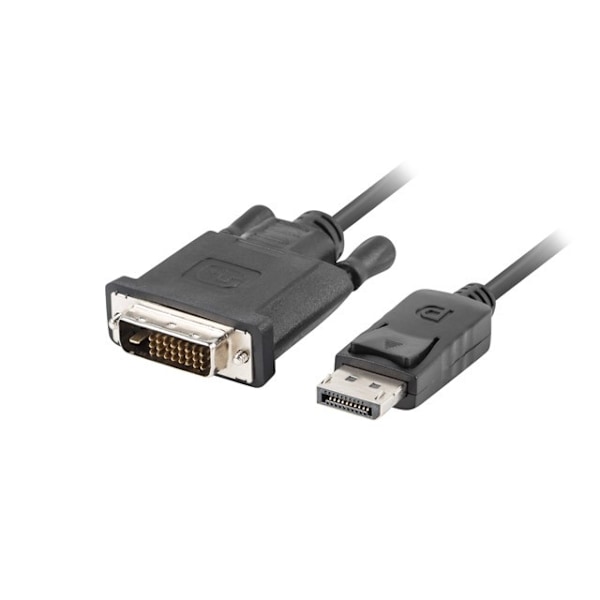 Displayport till DVI-D Dual Link Kabel 1 Meter Svart Svart