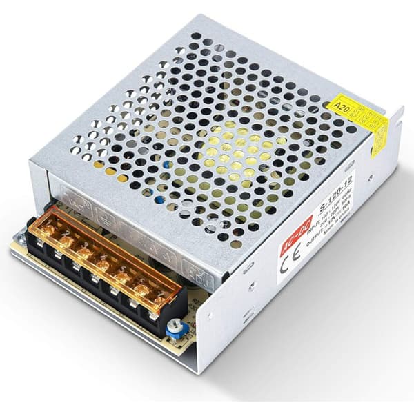 Strømforsyningsspændingstransformator, AC 110V/220V til DC 12V 10A, 120W