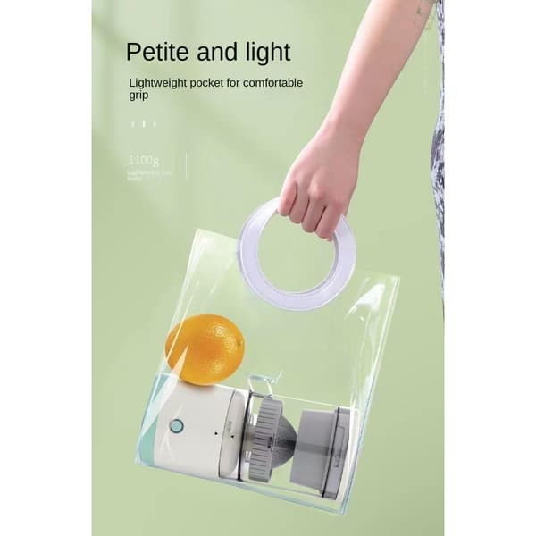 Portable Citrus Juicer with USB Charging 2-in-1 Efficient Juicing and Pulp Separation for Home Use