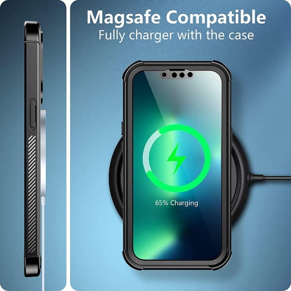 C4U® Shockproof Defence - iPhone 13 Pro Max - Iskunvaimentava kuori Musta Black iPhone 13 Pro Max (6.7)
