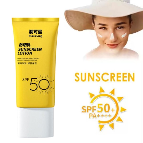50 ml Svett- och UV-skyddande Isolerande Uppljusande Solkräm