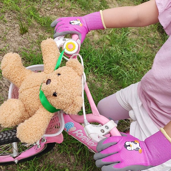 3 par Kindergarten Art Handskar, Barn Yard Work Garden Handskar, Gåvor till små trädgårdsmästare