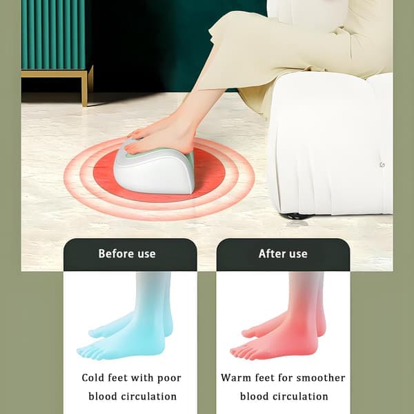 This massager has massage rollers and a constant temperature function, making it suitable for relieving foot pain at home or in the office.