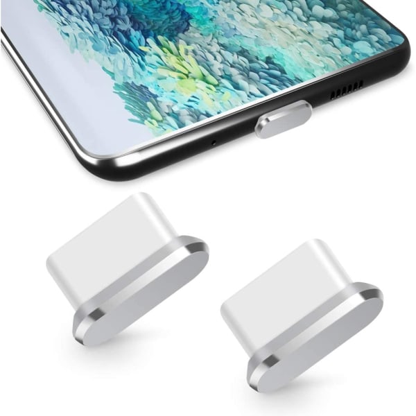 2-pack Type-C dammskydd, USB C-port dammskydd, dammskydd för Type-C