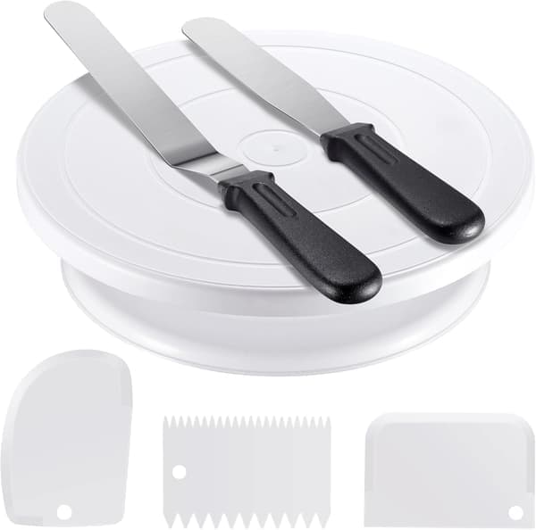 Rotating Cake Mold Baking Tool White Cake Mold