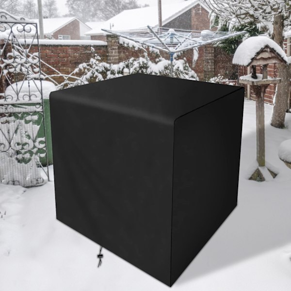 Dammskydd 90x90x90CM Kvadrat Väderbeständigt Rivtåligt Andningsbart Fällbart Möbeldammskydd för Trädgårdsstol