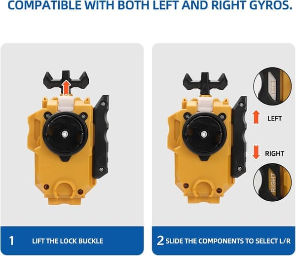 2-pack String Launcher och Grip Battling Burst Launcher Vänster/Höger Spin Endast kompatibel med