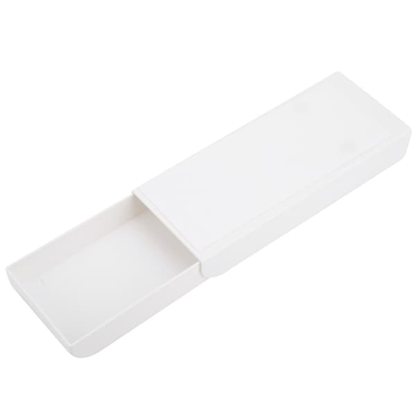 Under Paste Desk Organizer Hvid ABS-plast Skrivebordsopbevaringsskuffe Kontorartikler