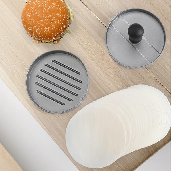 Non-Stick Burgerpress med 100 Vaxpapper