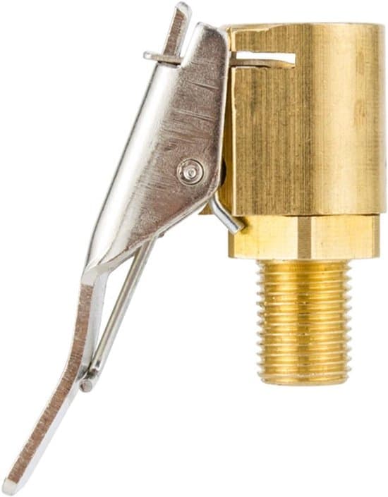 Ventilklips - Bildekkventilpumpe - Bilmessing - 8 mm - Blås opp dekk - Kobling - Biltilbehør - 1 stk messing dekkventil luftpumpeklips, luftklemme dekk