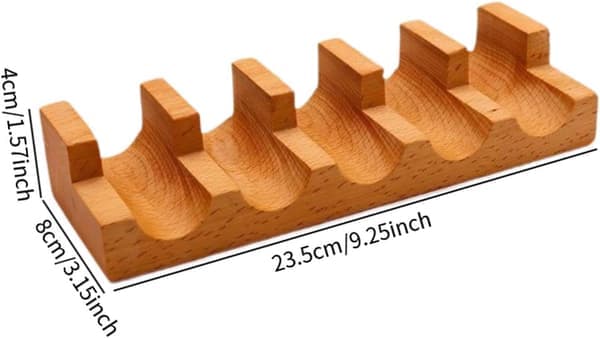Træ Sushi Temaki Holder Bakke 5-Rum Sushi Håndrulle & Taco Display Stativ Rustikt Serveringsstativ til Fester Restauranter & Hjemmemiddage