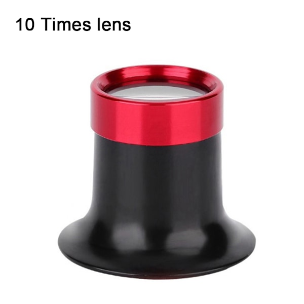 Luppförstoringsglas Urmakare Dubbellins Ögonglas Lupp Aluminiumlegering Ögonlupp Reparation, Förstoringsglas för Klocka för Urmakare Reparation 5X