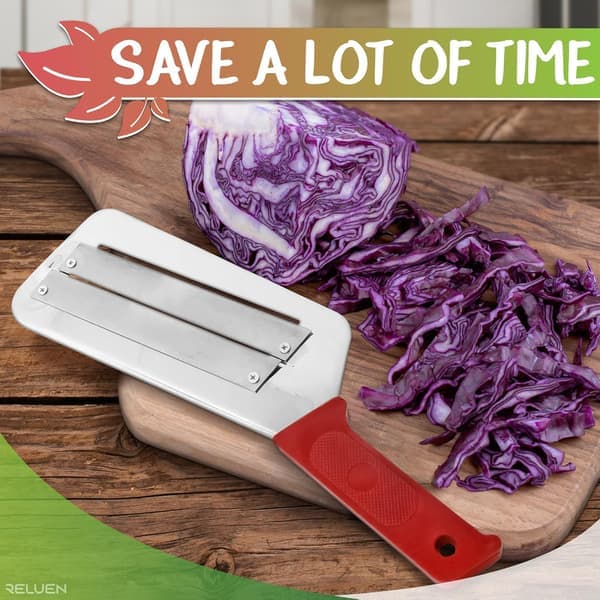 Cabbage Shredder - Stainless Steel Shredder with an Ergonomic, Non-Slip Handle, 30 cm Rust-Resistant Cabbage Slicer.