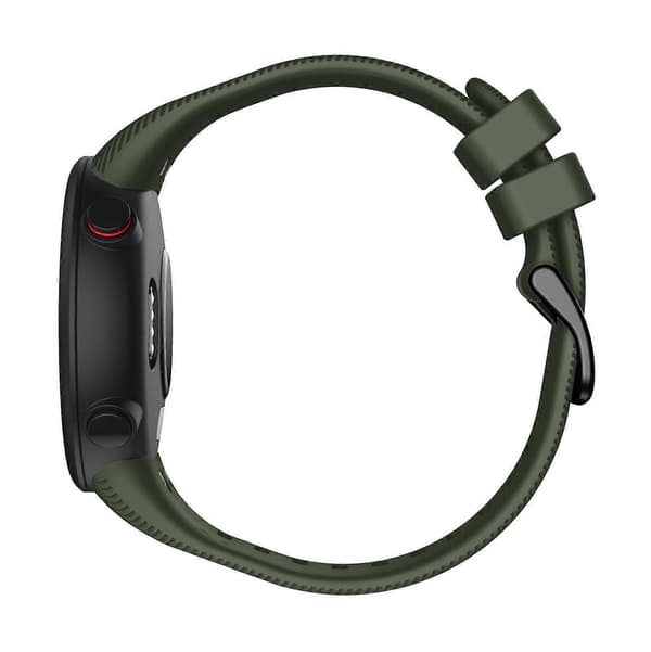 Silikonerem med sort spænde til Garmin Forerunner 45S Army Green