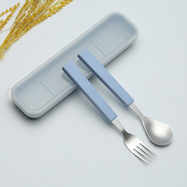 2-delad barnsbestickset 18/10 rostfritt stål barnbestickset silver bestickset silverbestick middag