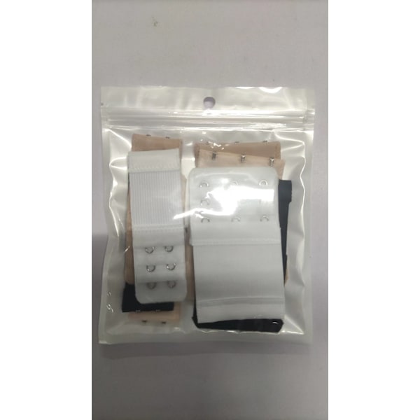 Paket med 8 bh-förlängare, elastisk bh-förlängare, 3 krokar, 3 rader bh-förlängare, stretch underkläder förlängningsspä, lämplig för