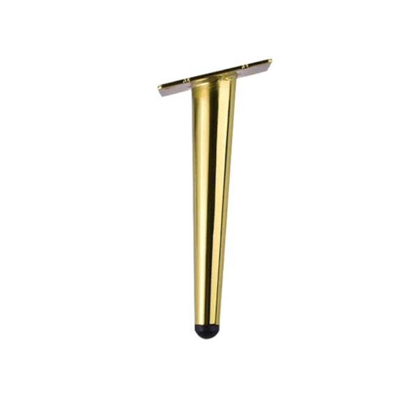Stativben Höjd 30cm Runda Höga Snygga Koniska Sofaben Cabinet Coffee Table Ben Ersättningsdel, med Monteringsskruvar, Guld, Oblique