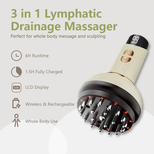 Lymfatisk massage med mikroström, värme