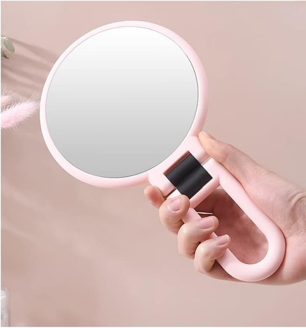1x 15x handheld magnifying glass with travel handle, rotating and adjustable handle, reversible foldable.