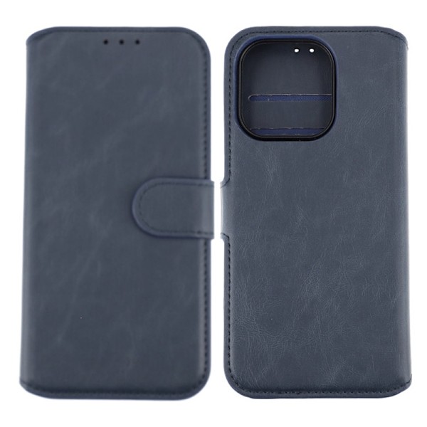 iPhone 15 Pro Plånboksfodral Magnet Rvelon - Blå Marinblå