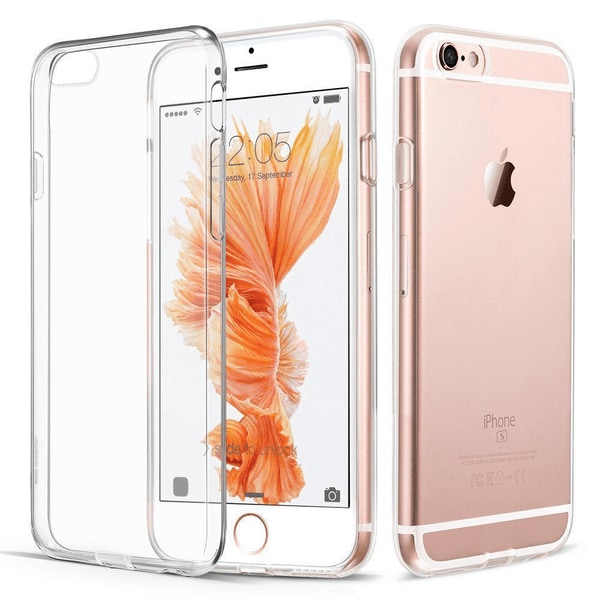 Genomskinligt Slimmat Skal iPhone 6/7/8/X/11/12/13 6-/6S Plus 6-/6S Plus