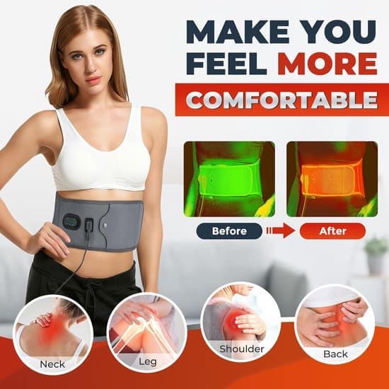 Heating Band - Infrared Heating Belt - Heated Back Band - Decompression Back Band - Red LED Light Belt - LED Light Belt for Shoulder - 120 Lamp Beads