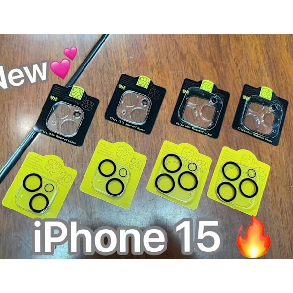 3-pack Linsskydd - Linsfilm Härdat glas iPhone 15 Pro