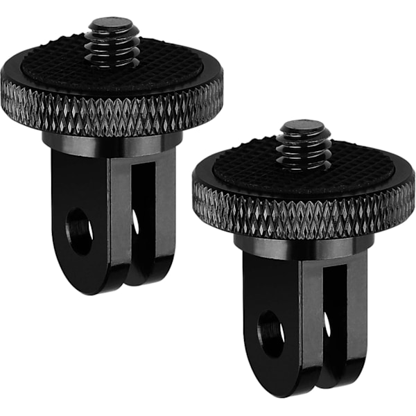 Tripodmonteringsadapter, kameramonteringsadapter, 1/4” -20 stativadapter kompatibel med Gopro Hero Sony Xiaomi yi Sjcam actionkameror