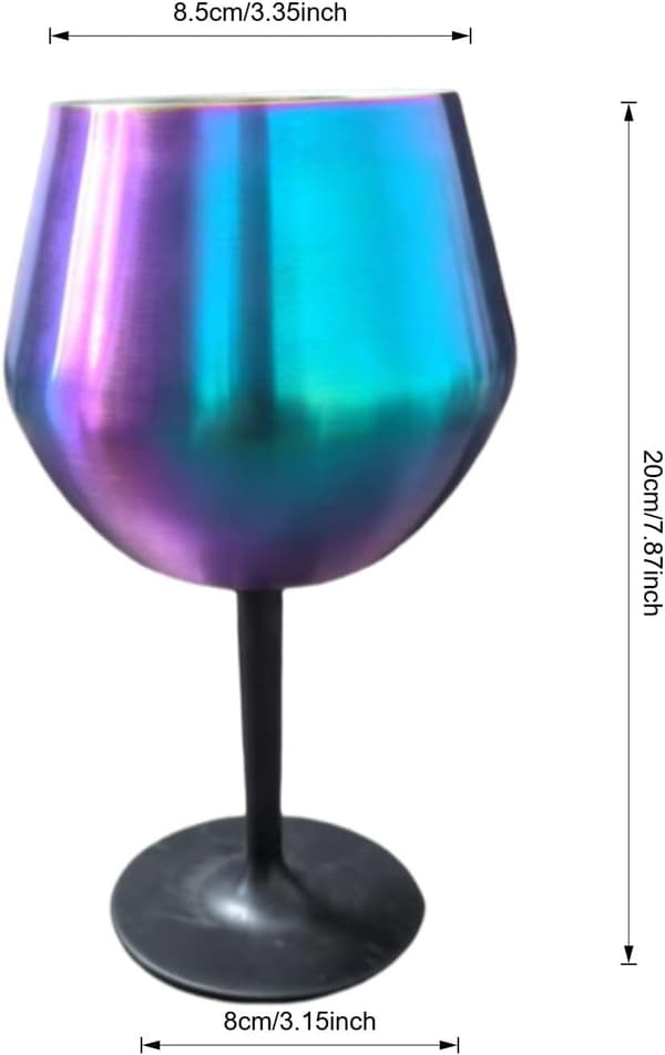 12-ounce vinglass i rustfritt stål - avtakbar design perfekt julegave