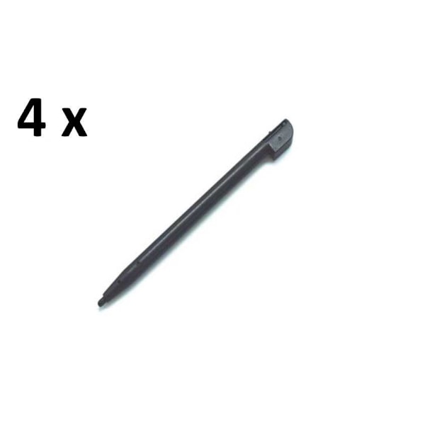 4 x Pekpenna Kompatibel med Nintendo DS / 2DS / 3DS Svart